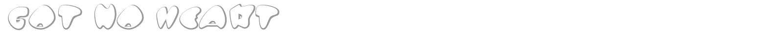 Got No Heart font preview
